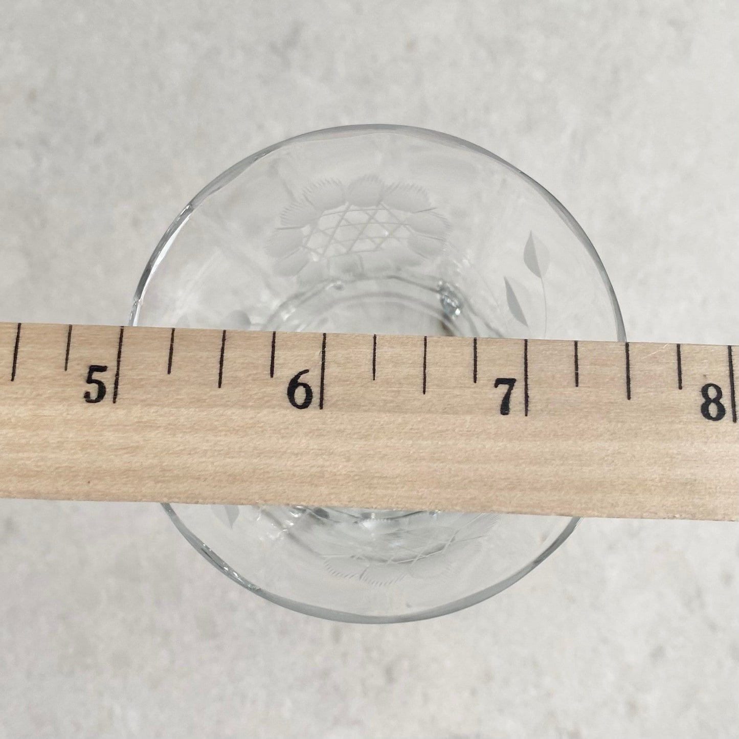 Vintage WJ Hughes Cornflower Glasses - Set of 6