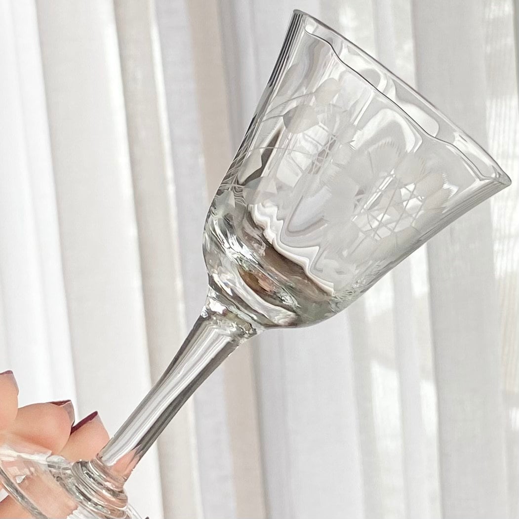 Vintage WJ Hughes Cornflower Glasses - Set of 6