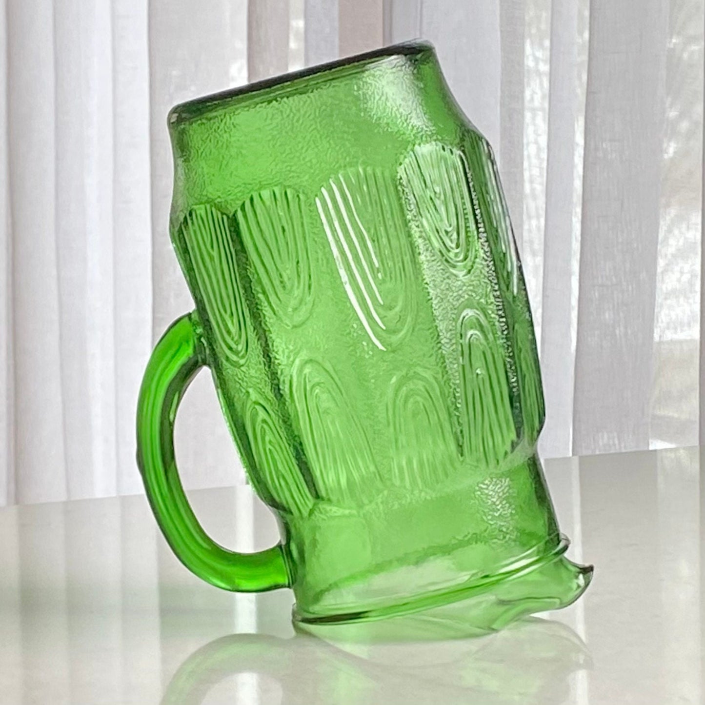Vintage Anchor Hocking Green Pitcher