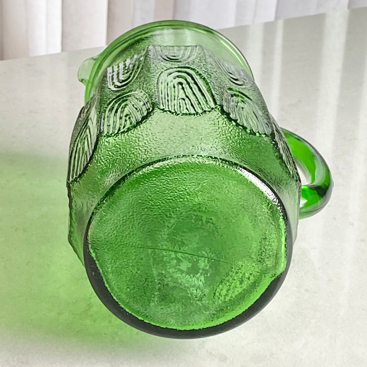 Vintage Anchor Hocking Green Pitcher