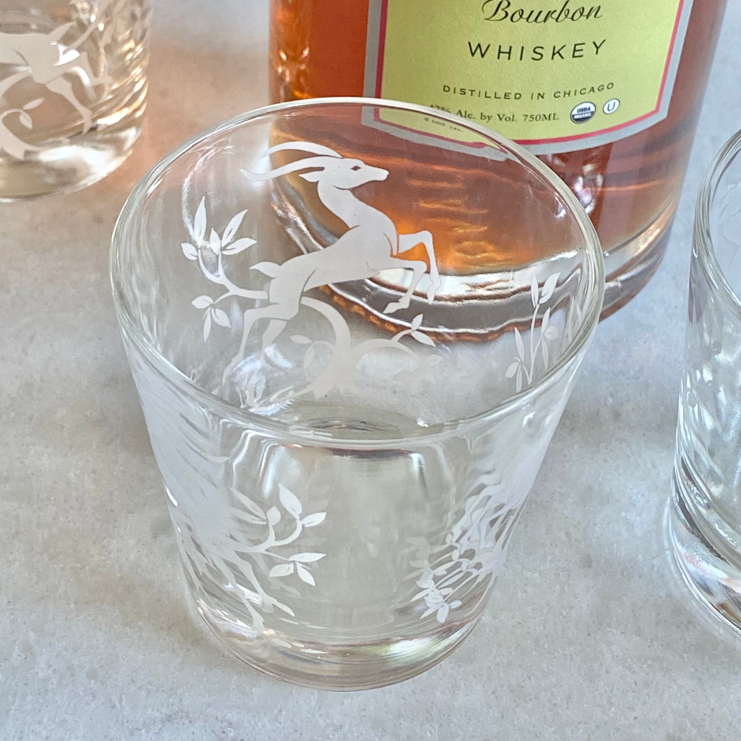 Vintage Federal Glass 8 ounce Gazelle Tumblers (circa 1951 - 1960) - Set of 8