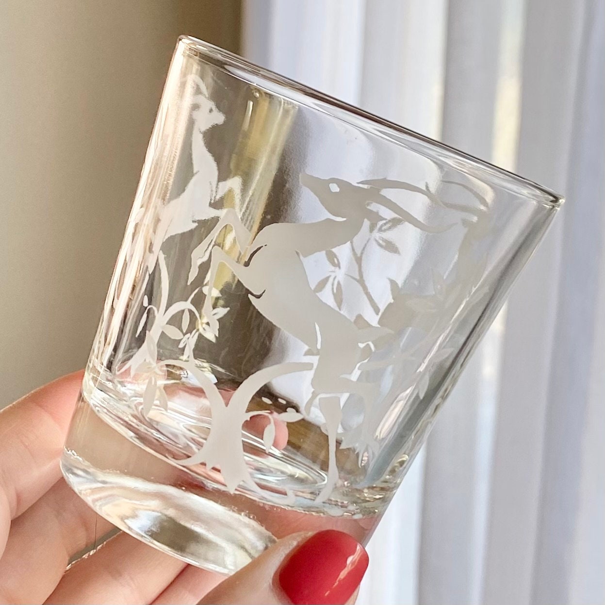 Vintage Federal Glass 8 ounce Gazelle Tumblers (circa 1951 - 1960) - Set of 8