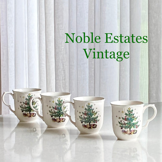 Vintage Nikko Christmas Cups -Set of 4