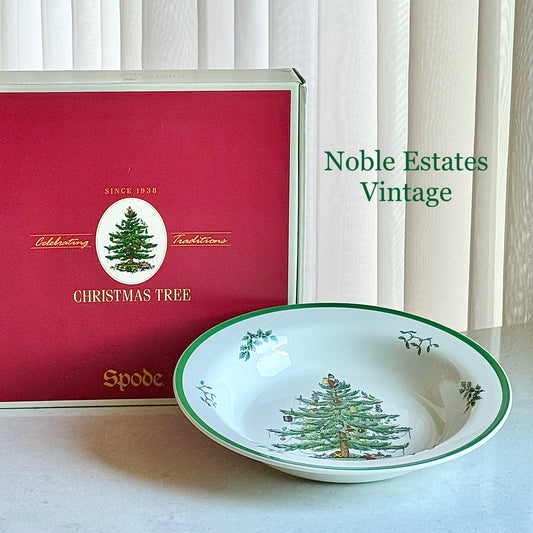 Vintage Spode Christmas Tree 12” Pasta / Serving Bowl