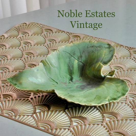 Vintage Hand Painted Sunflower Leaf