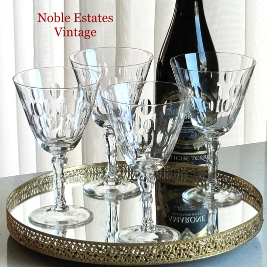 Vintage Nancy Prentiss George and Martha Glasses - Set of 4