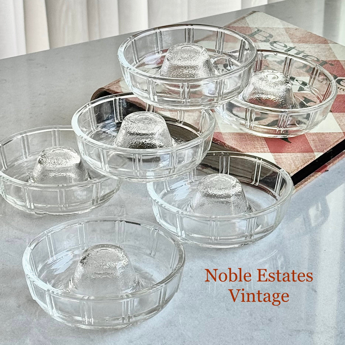 Vintage McKee Glasbake Little Princess Mini Bundt Cake Pans / Jello Molds - Set of 6