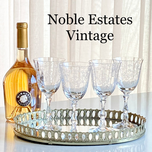 Vintage Fostoria Navarre 6-1/2" Glasses  (circa 1936 - 1982) - Set of 4