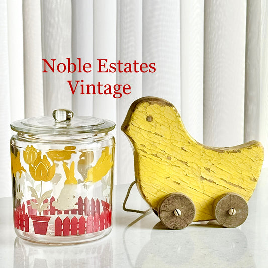 Vintage Anchor Hocking Covered Jar