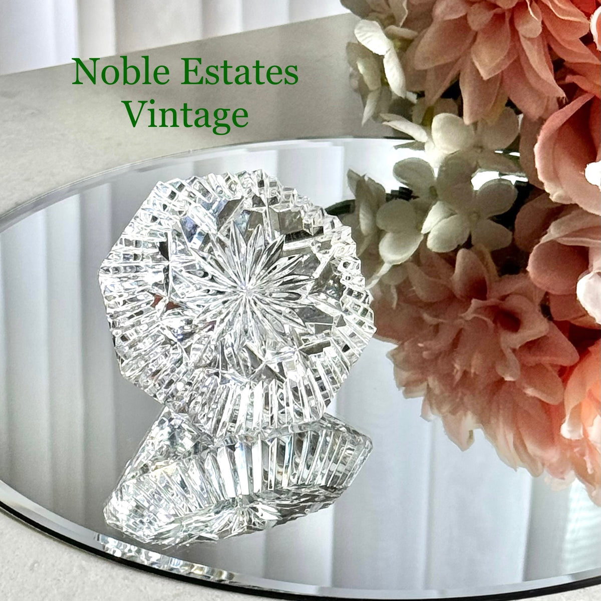 Vintage Waterford Crystal Lismore Diamond Paperweight