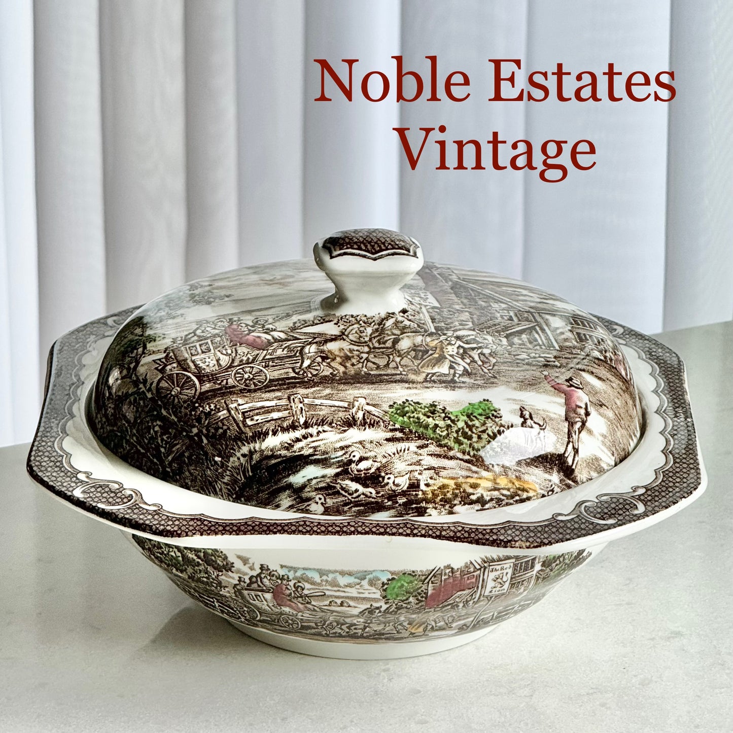 Vintage Wood & Sons The Post House Lidded Bowl