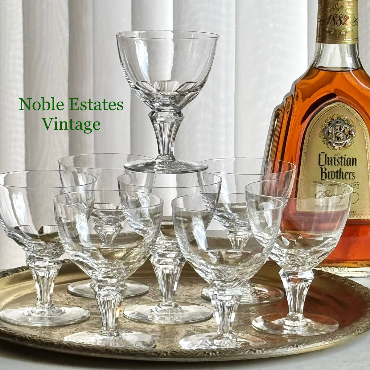 Vintage Royal Leerdam - Netherlands Queen Juliana Glasses - Set of 10