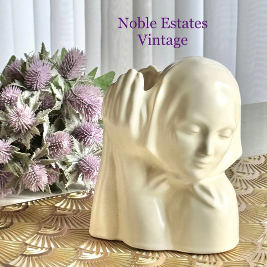 Vintage Catalina Pottery Peasant Girl Vase