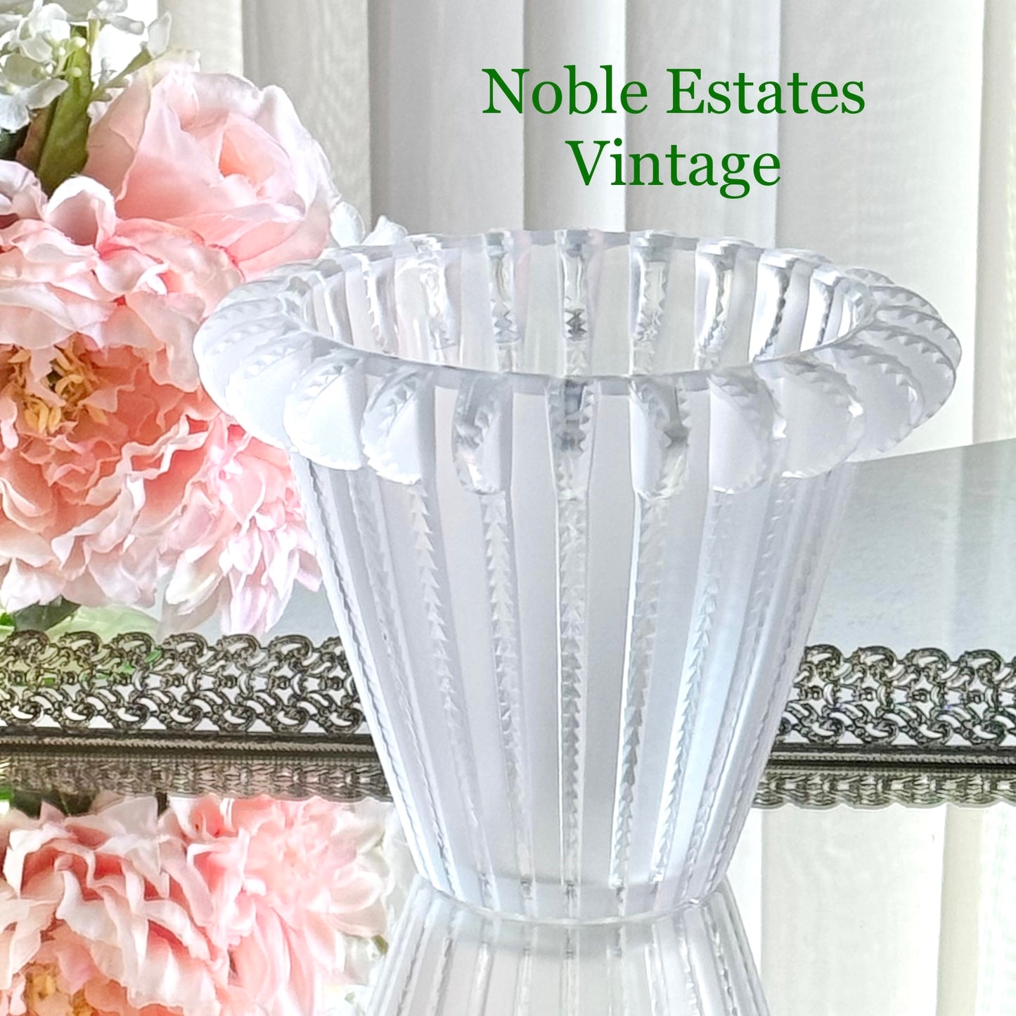 Vintage Lalique Royat Vase