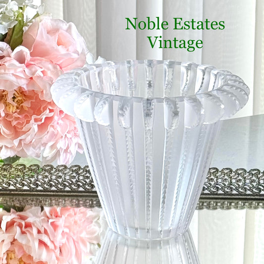 Vintage Lalique Royat Vase