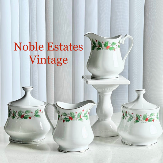Vintage China Pearl Noel Sugar and Creamer Sets - 2 Available