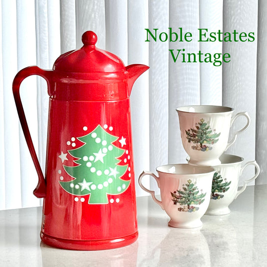 Vintage Waechtersbach Red Christmas Tree Carafe