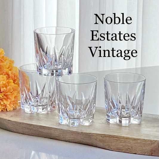 Vintage Cristal D'Arques-Durand Chaumont Glasses - Set of 4 Tumblers
