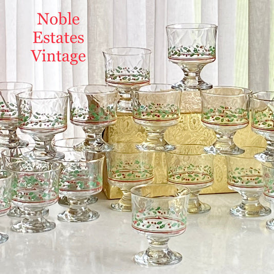 Vintage Arby's Gold Trimmed Champagne Coupes / Dessert Cups - 24 Available