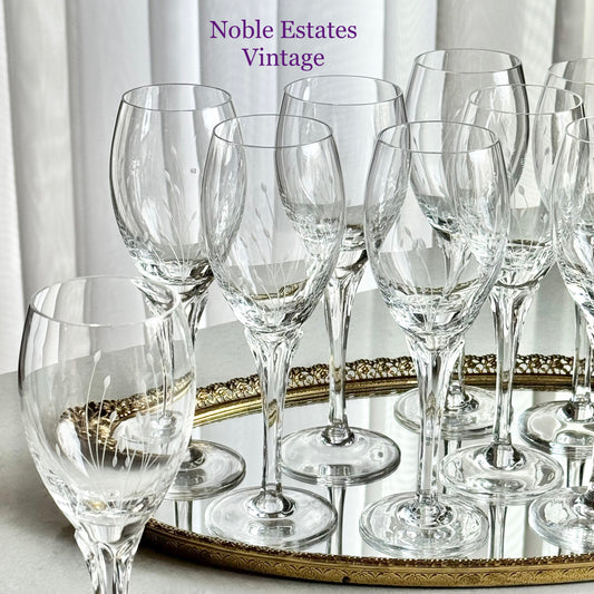 Vintage Gorham Jolie Glasses (circa 1983 - 1993) - Set of 12