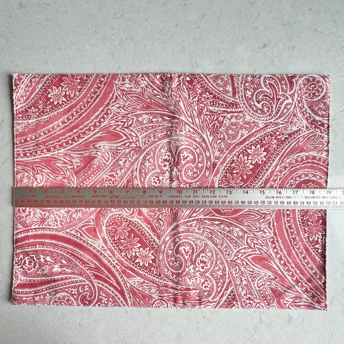 Ralph Lauren Veranda Paisley Red Placemats - Set of 8