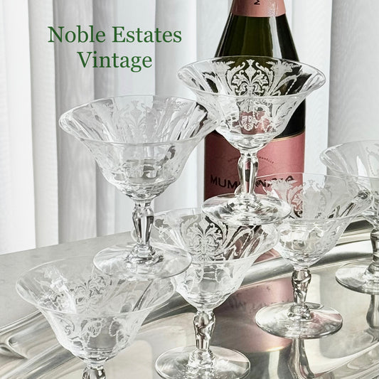 Vintage Morgantown Milan Glasses - Set of 6