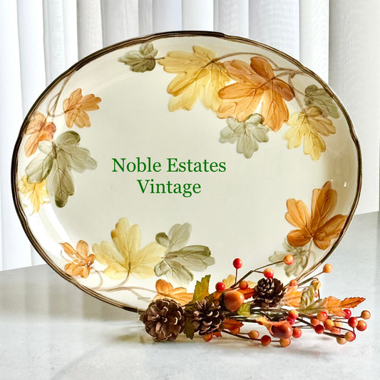 Vintage Franciscan October Leaves 14 inch Platter (circa 1977 - 1984)