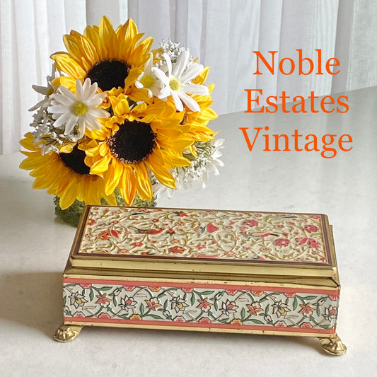 Vintage Fricke and Nacke Western Germany Embossed Bird Tin