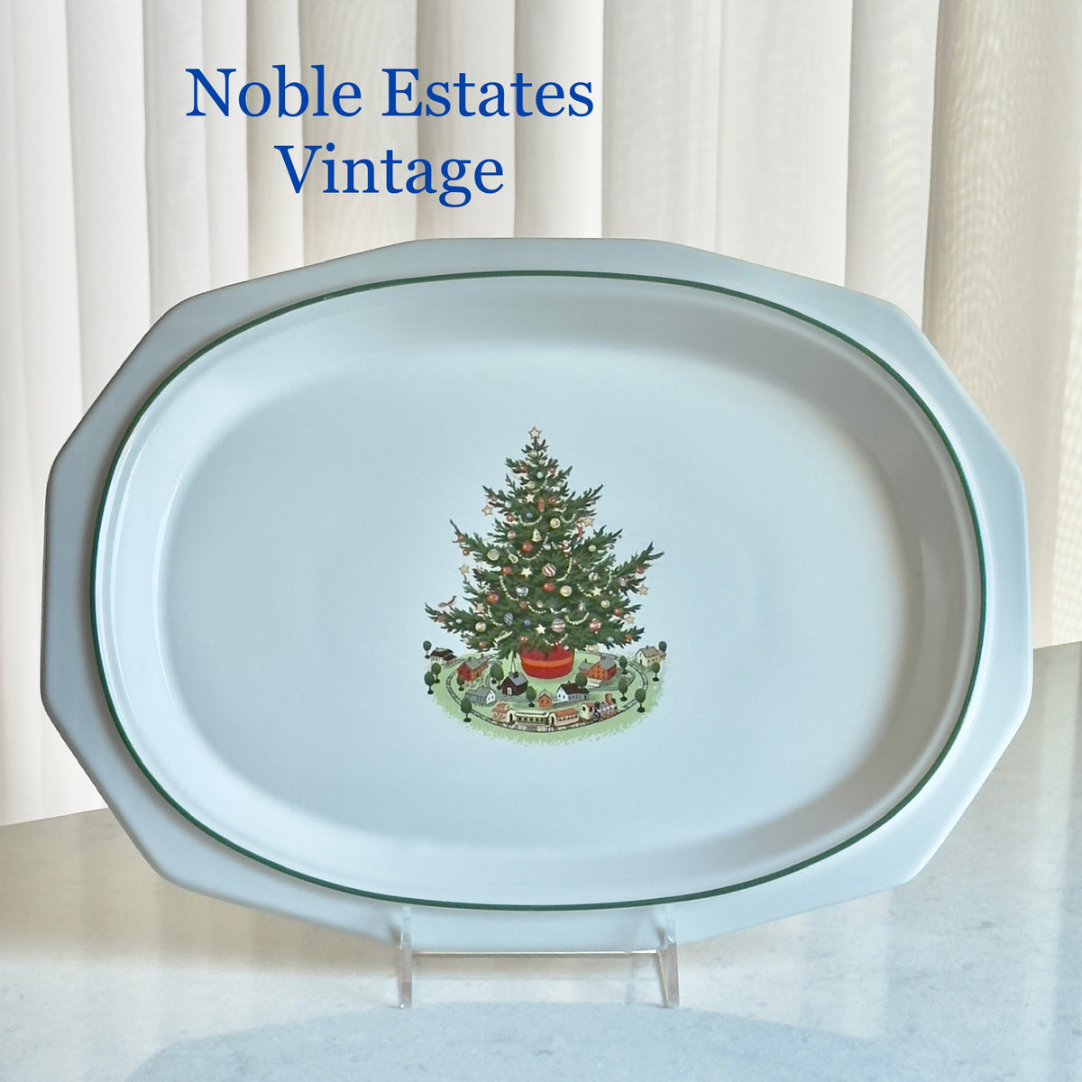 Vintage Pfaltzgraff Heritage Christmas 14 Inch Platter