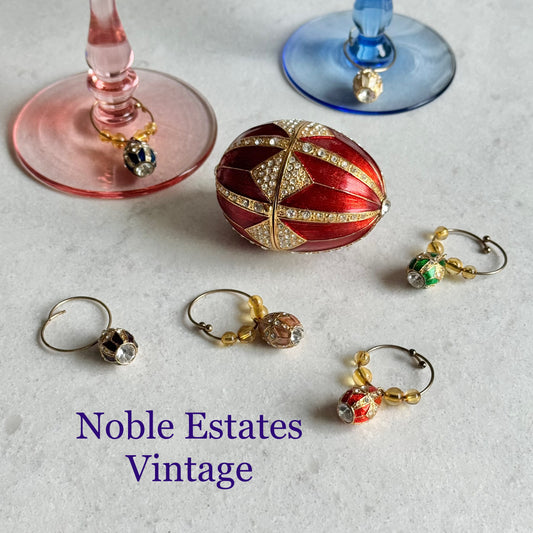 Vintage Fitz & Floyd Egg Drink Charms