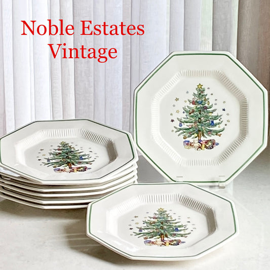 Vintage Nikko Classic Collection Christmas Dinner Plates - Set of 6