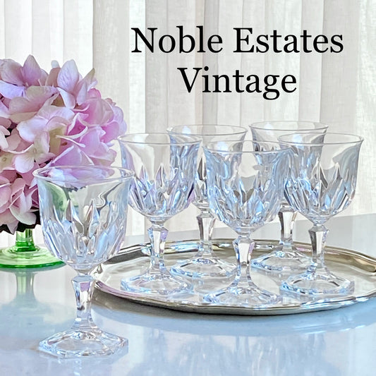Vintage Cristal D'Arques-Durand Chaumont Glasses - Set of 6