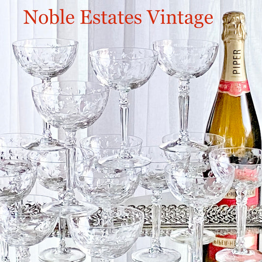 Vintage Fostoria Christiana Glasses (circa 1942 - 1969) - 15 Available
