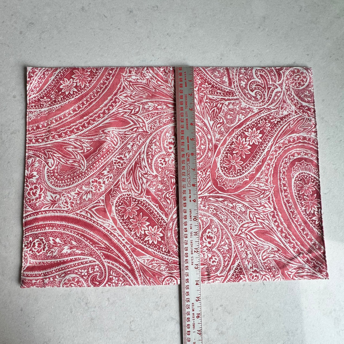 Ralph Lauren Veranda Paisley Red Placemats - Set of 8