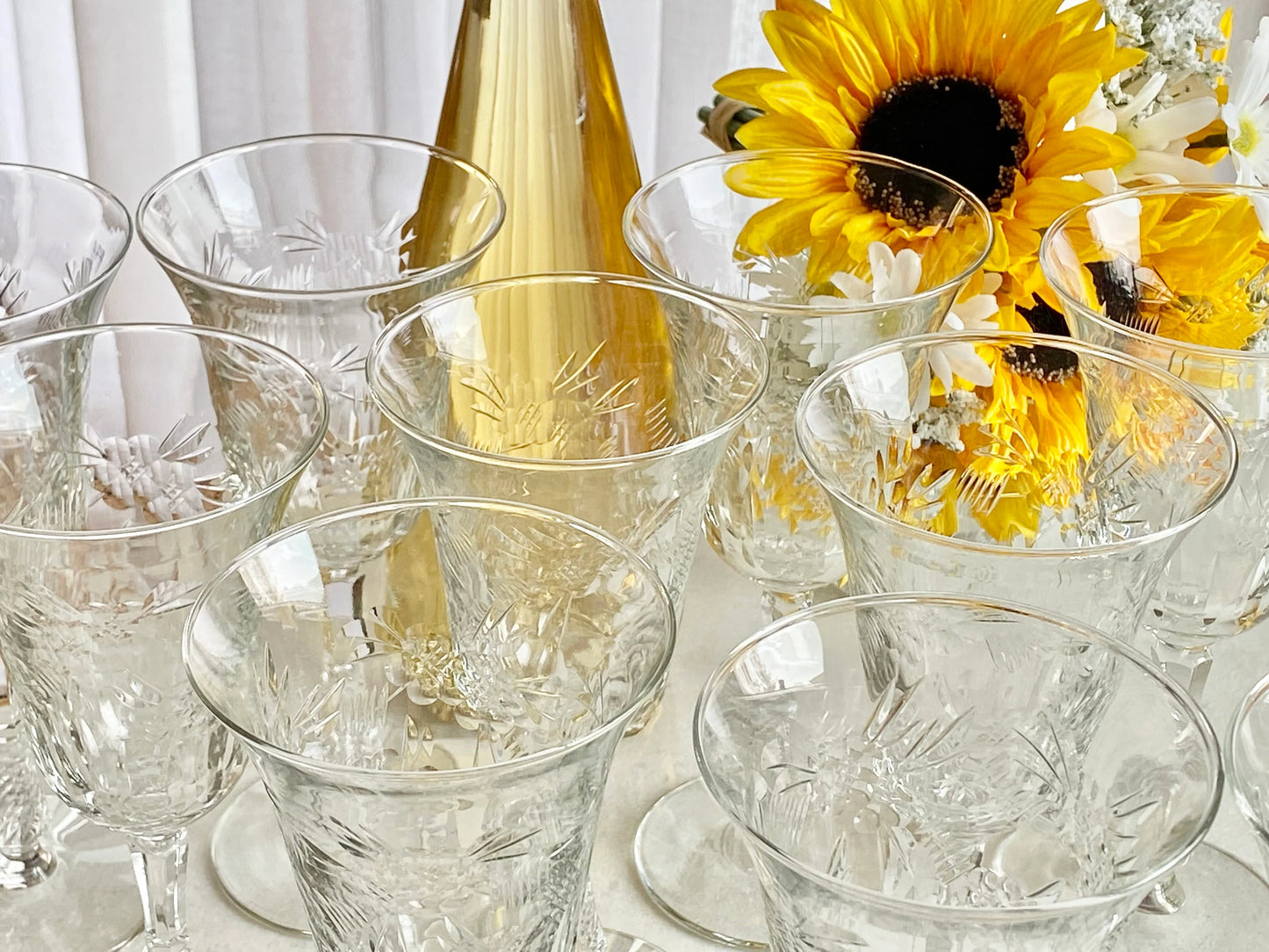 Vintage Rock Sharpe Dartelle Glasses - Set of 10 (Set #10E)