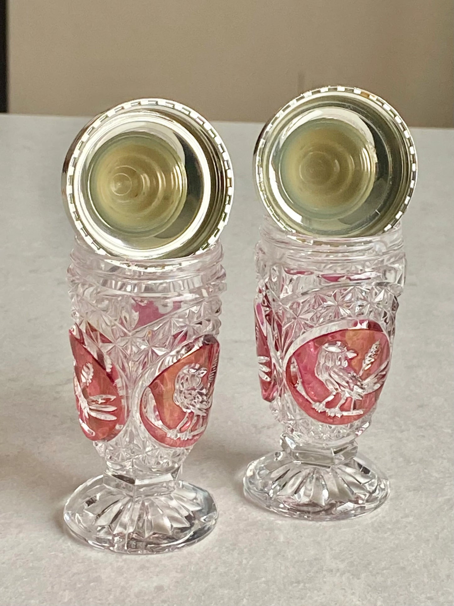 Vintage Hofbauer Ruby Byrdes Collection Salt And Pepper Shakers