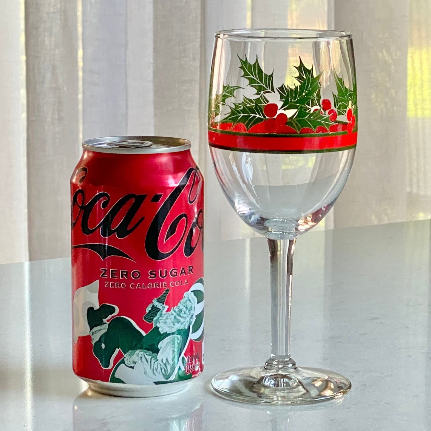 Vintage Libbey Holly and Berries Christmas Glasses - Set of 4