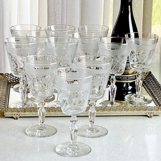 Vintage Rock Sharpe Caprice Glasses - Set of 12