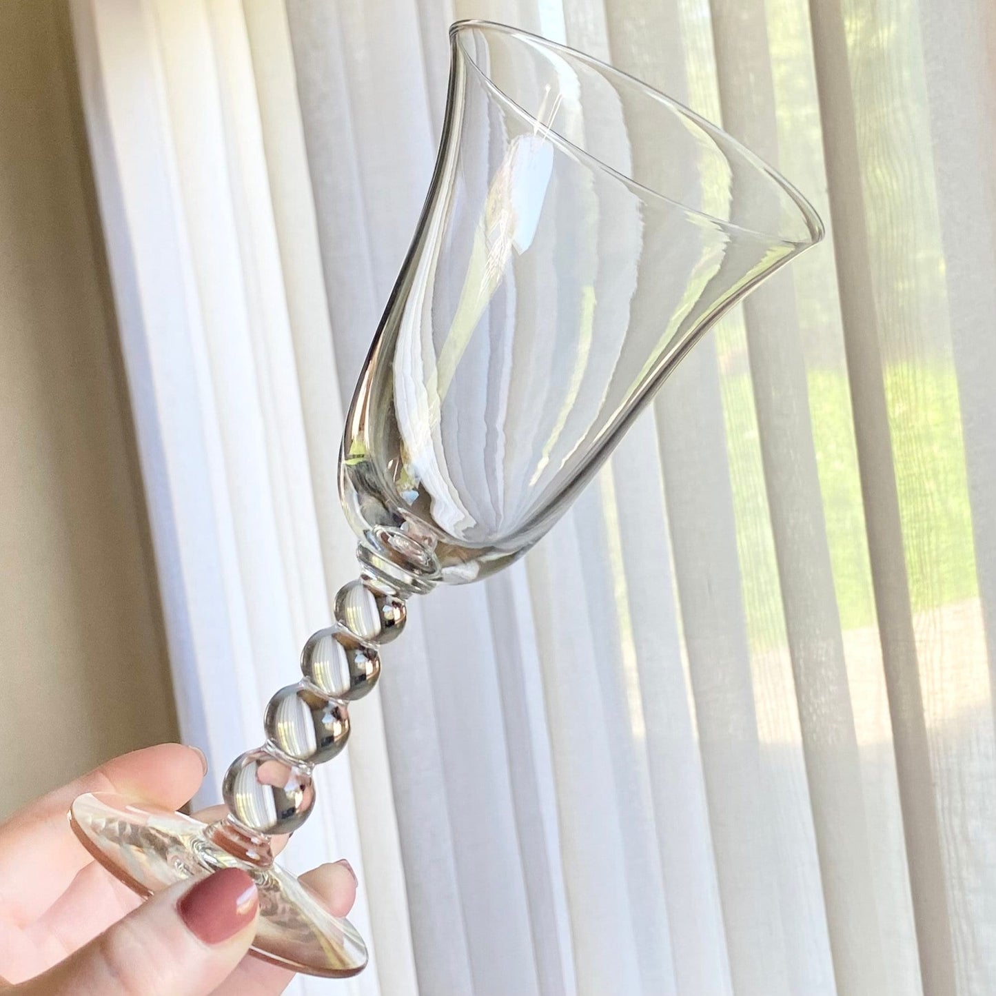 Vintage Imperial Candlewick Bubble Stem Glasses (circa 1936 - 1984) - 16 Available