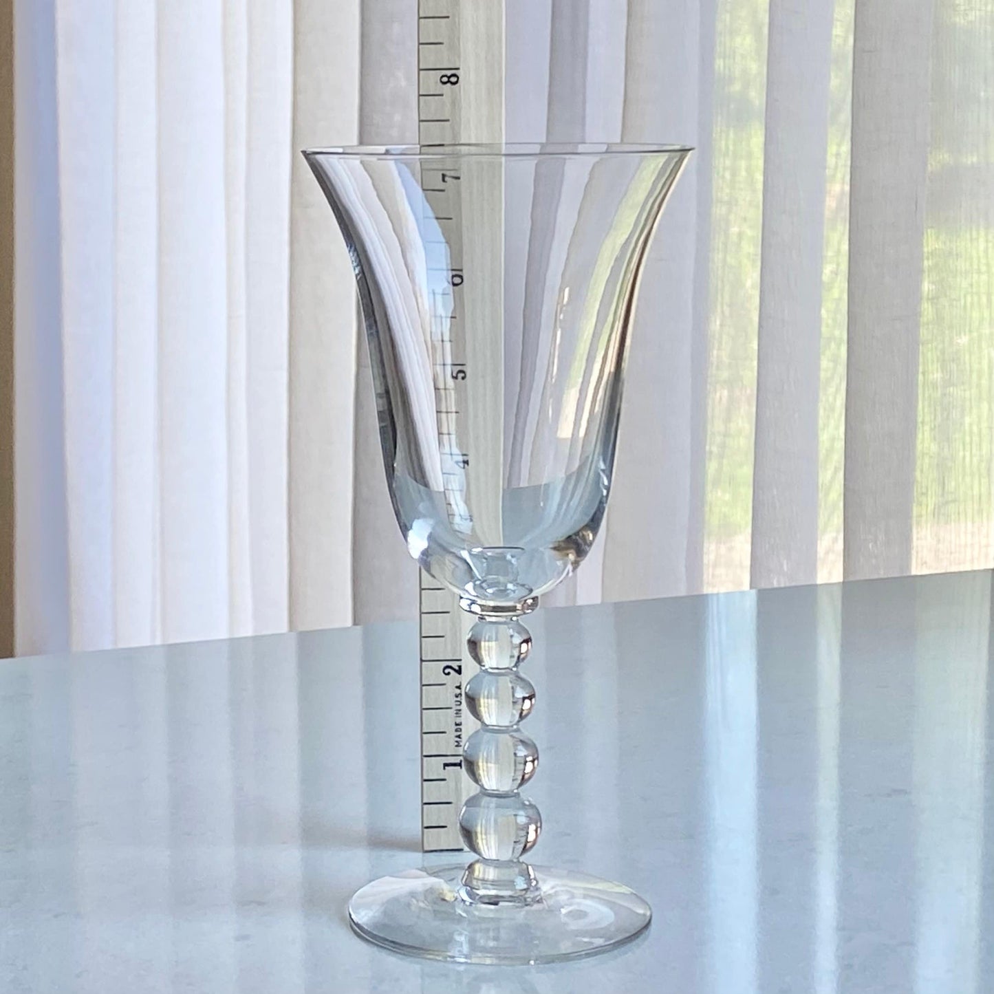 Vintage Imperial Candlewick Bubble Stem Glasses (circa 1936 - 1984) - 16 Available