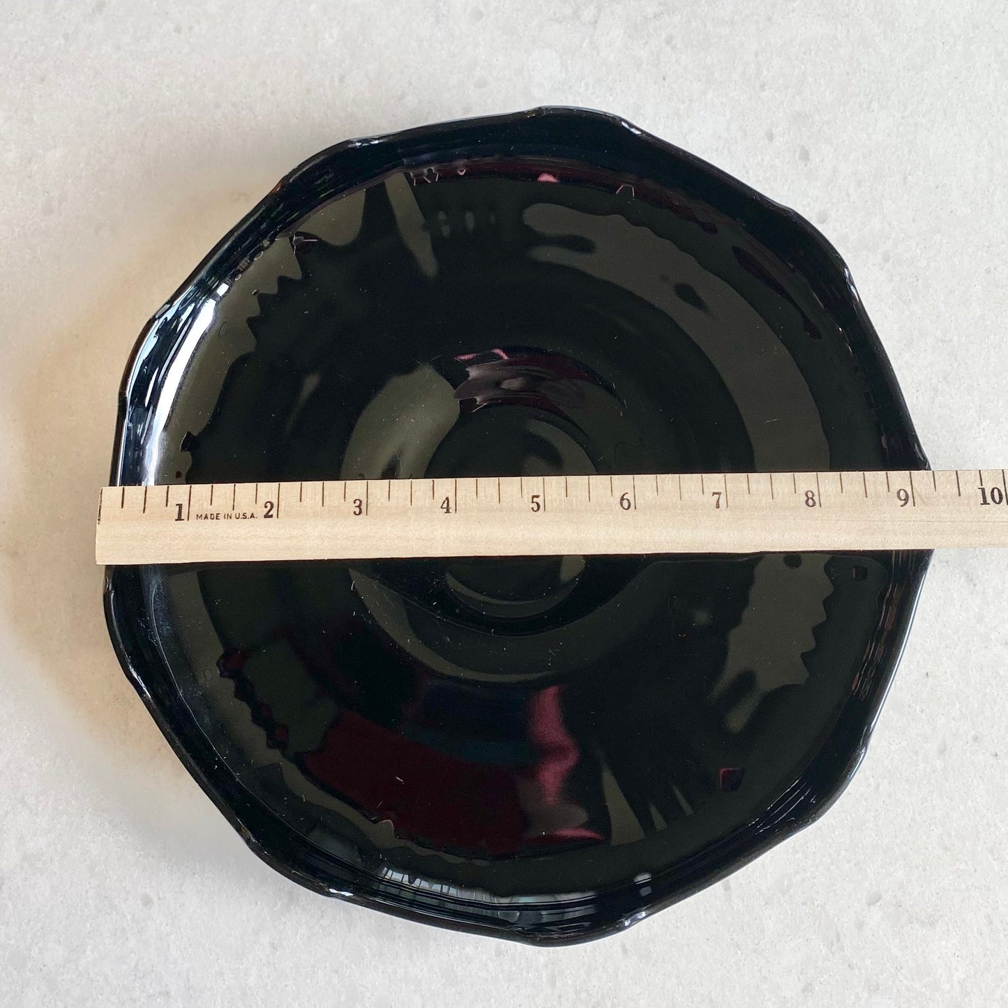 Vintage Black Glass Bowl