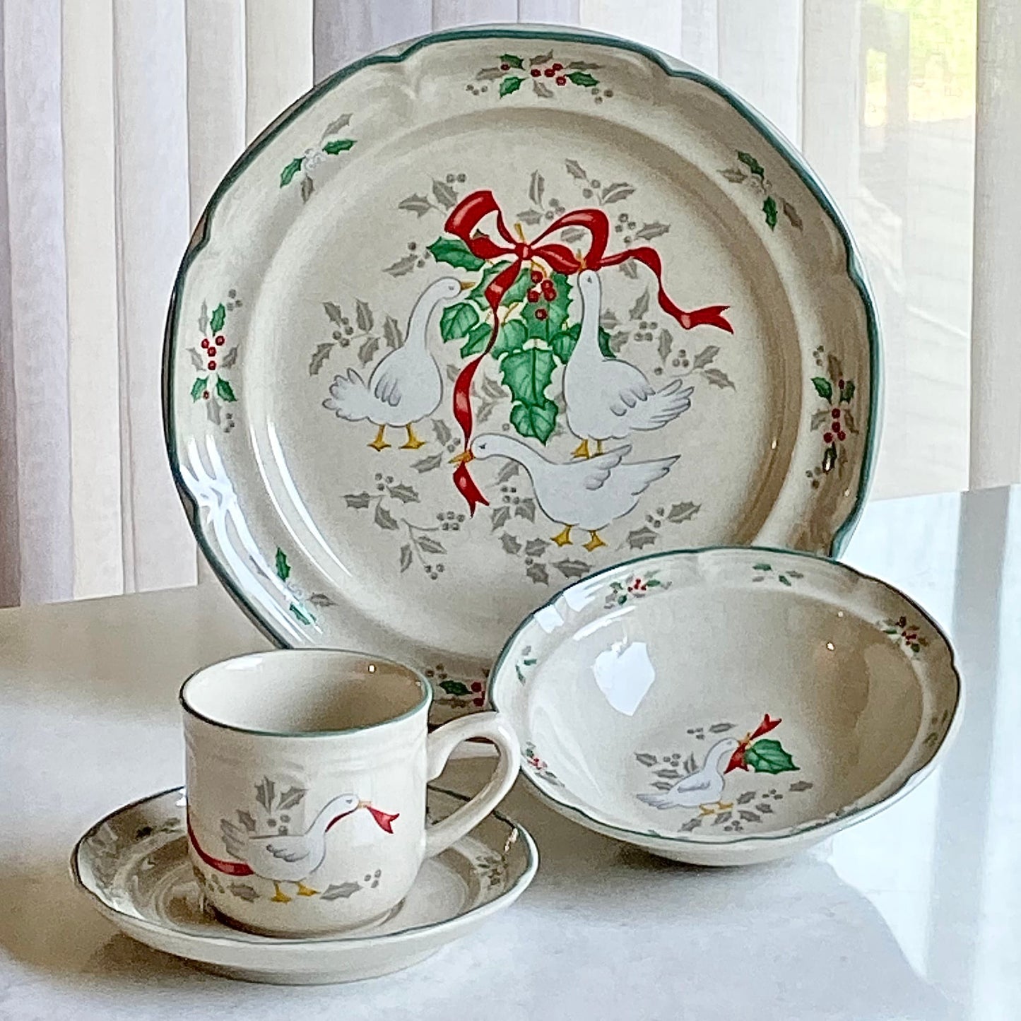 Vintage Christmas Marmalade Dishes - Service for 16 Available