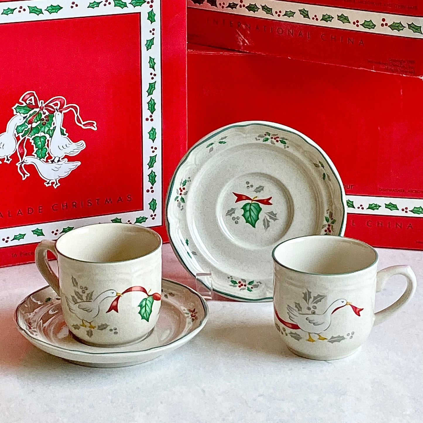 Vintage Christmas Marmalade Dishes - Service for 16 Available