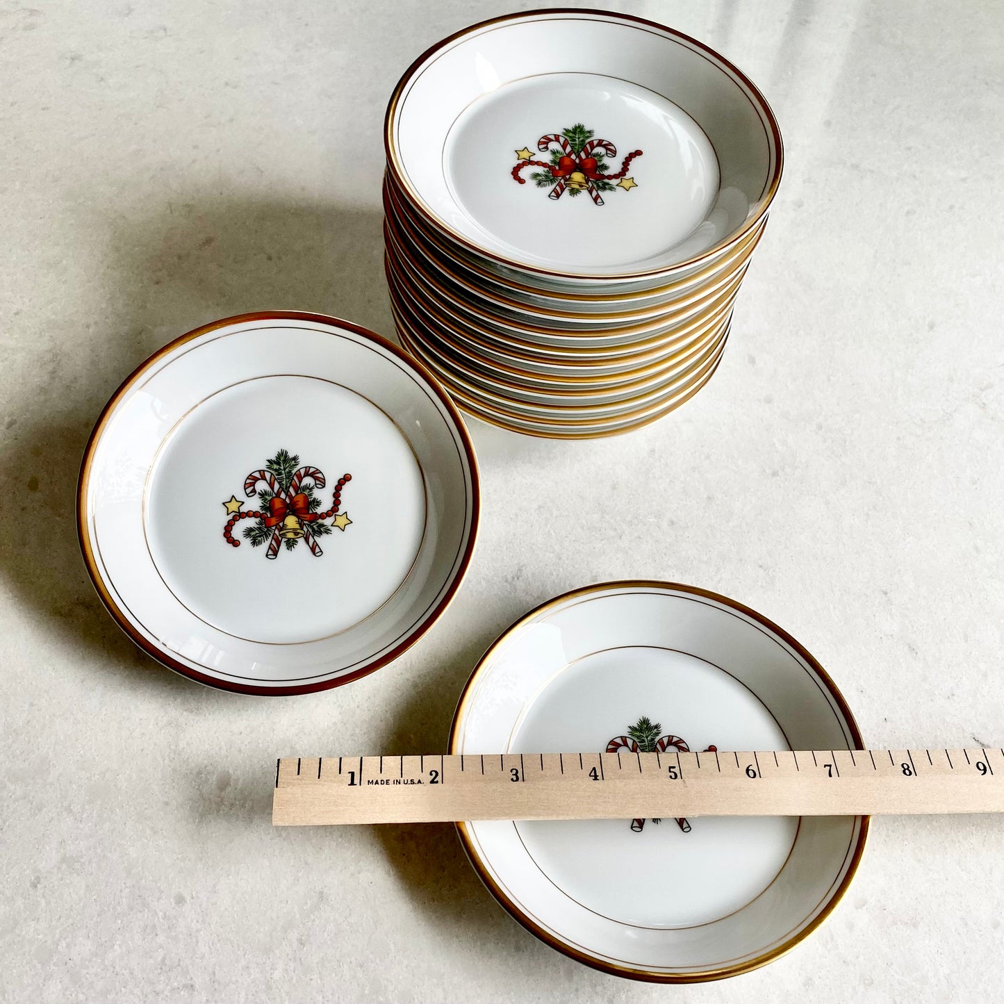 Vintage Fitz and Floyd St. Nicholas Dishes (circa 1980 - 1996) - Service for 14 Available