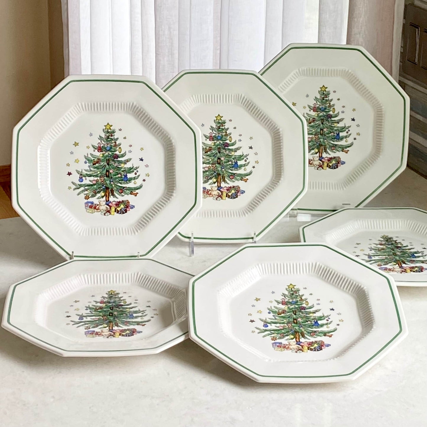 Vintage Nikko Classic Collection Christmas Dinner Plates - Set of 6