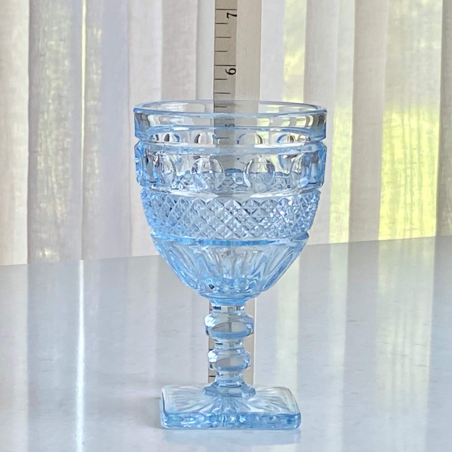 Vintage Imperial Glass Tradition Light Blue Glasses - Set of 12