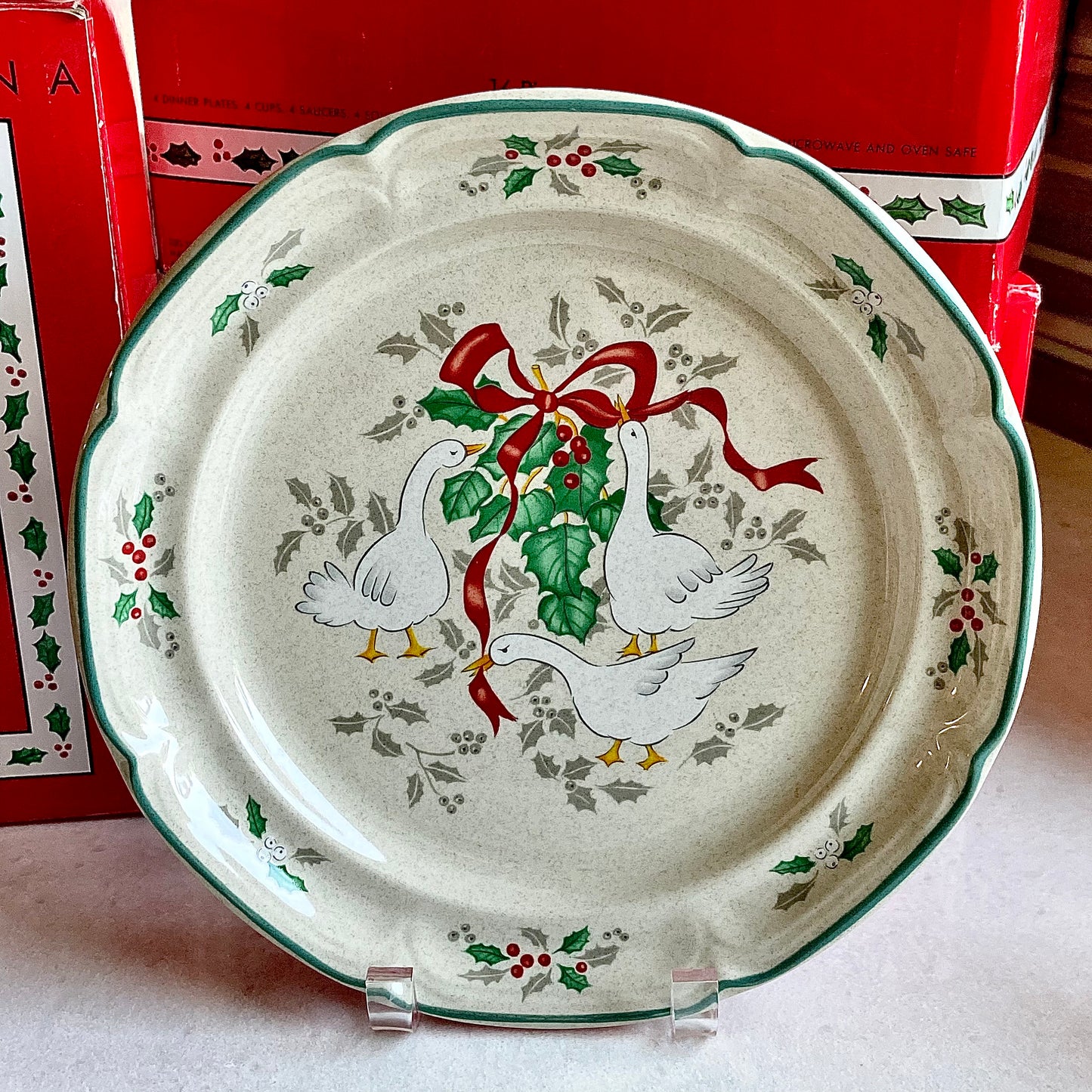 Vintage Christmas Marmalade Dishes - Service for 16 Available