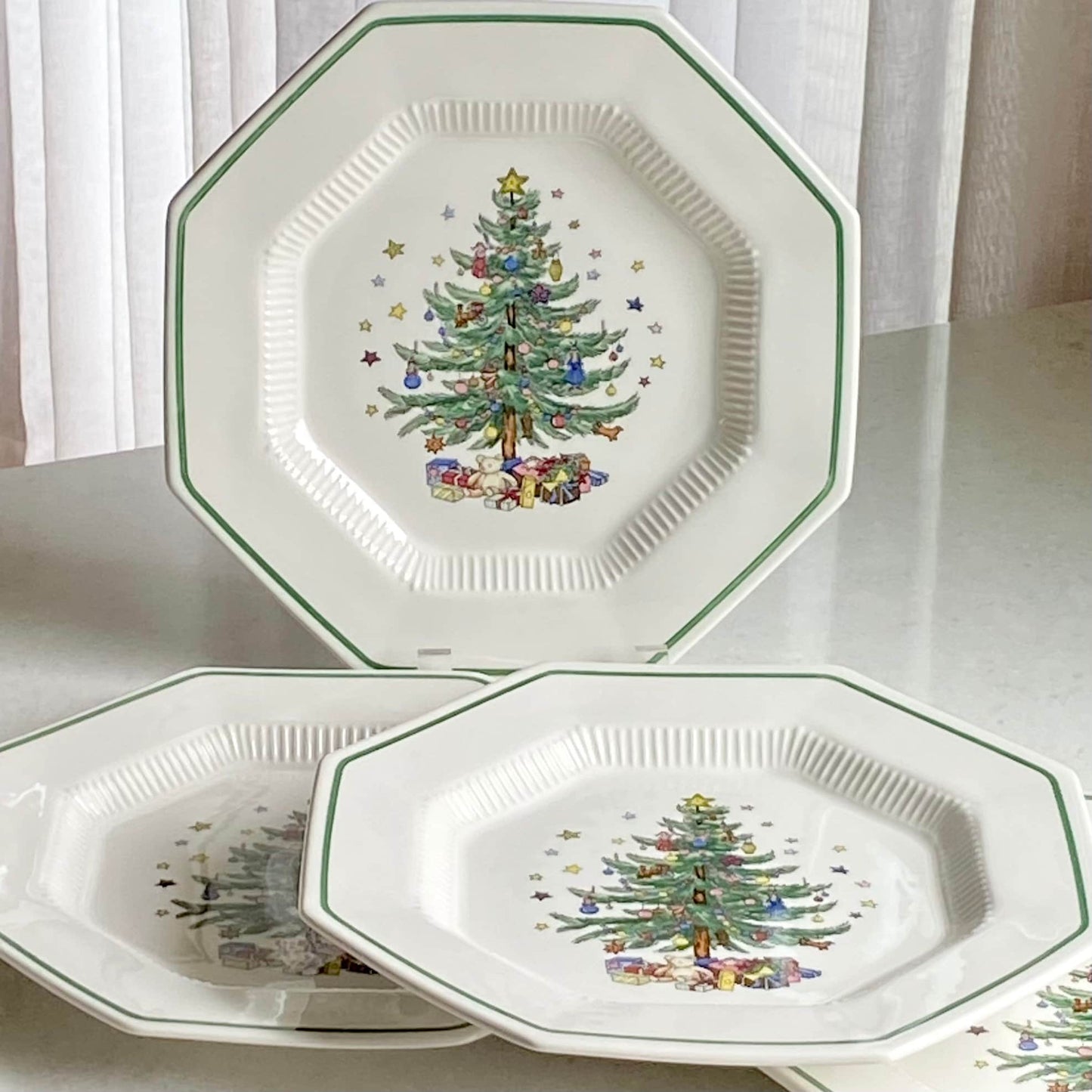 Vintage Nikko Classic Collection Christmas Dinner Plates - Set of 6