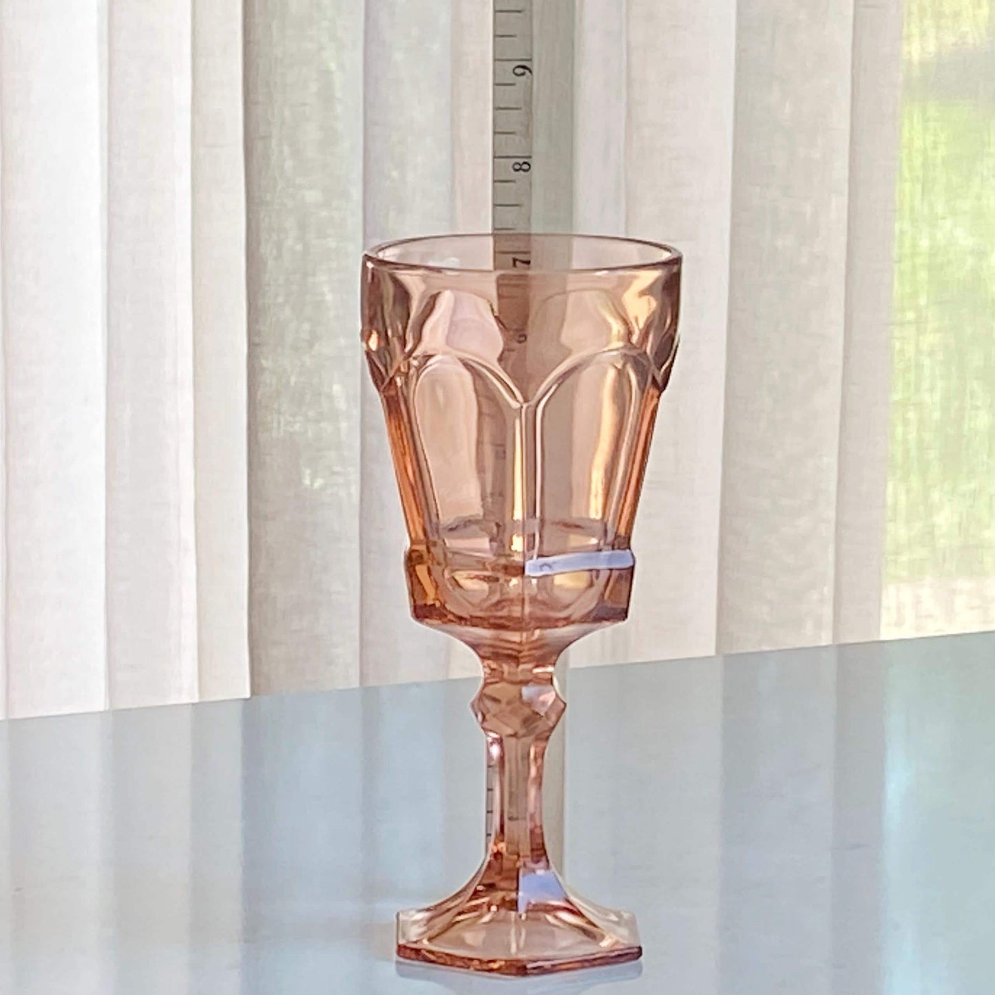 Vintage Fostoria Virginia Peach Glasses (circa 1983 - 1986) - Set of 11