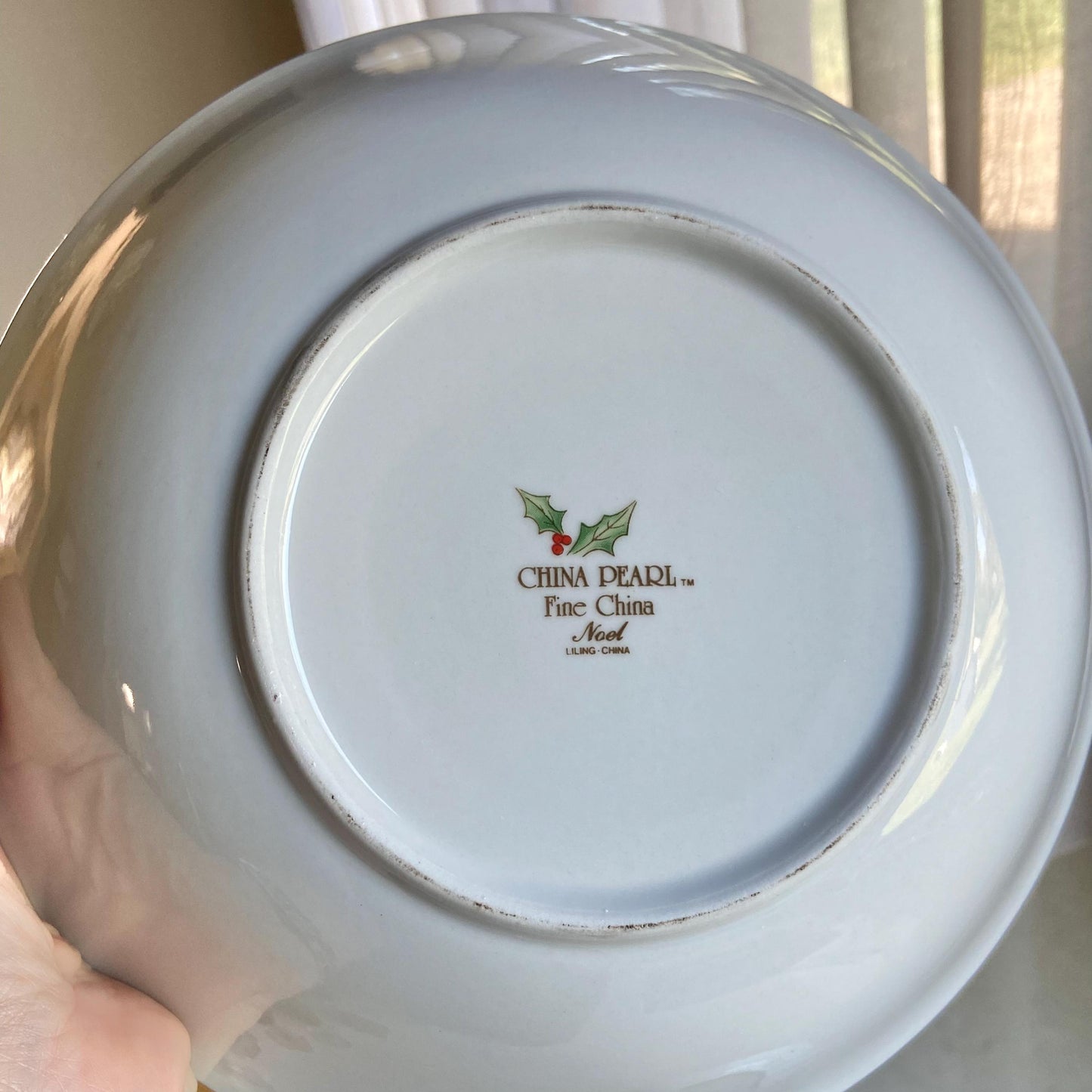 Vintage China Pearl Noel Serving Bowls - 4 Available